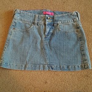 Cute jean skirt with bling pockets