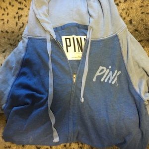 Pink zip up hoodie