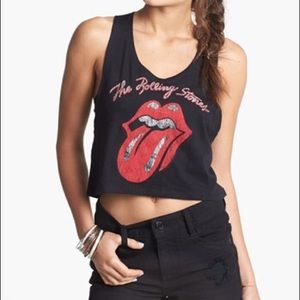 Rolling Stones Crop Top
