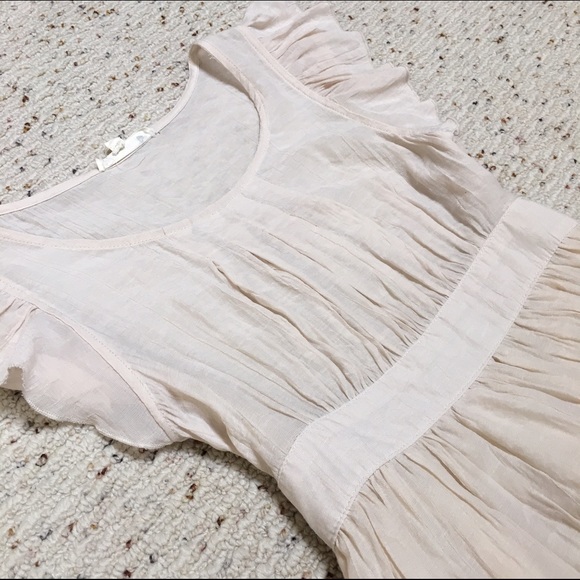 Cream Linen Summer Dress