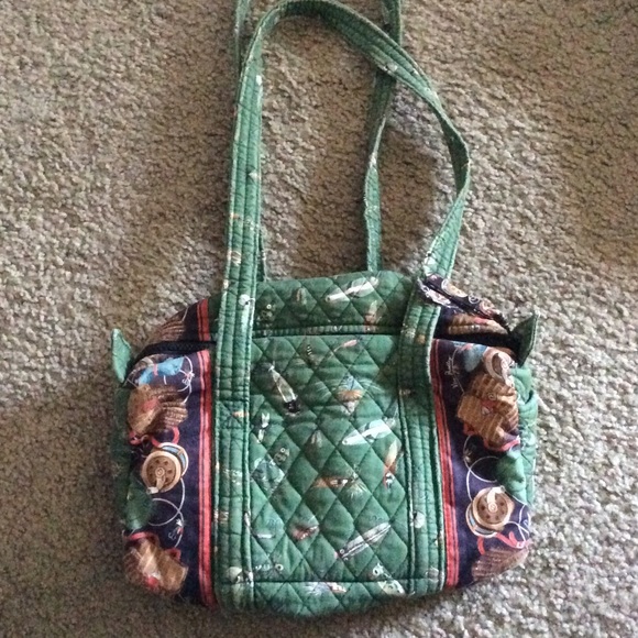 Vera Bradley lure barrel fishing purse