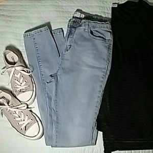 Cotton On high waisted jeans/jeggings size 8