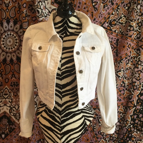 White denim jacket