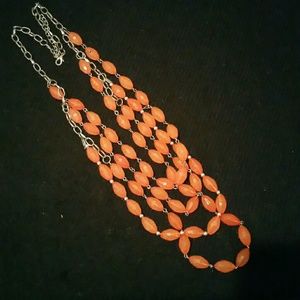 Peach necklace