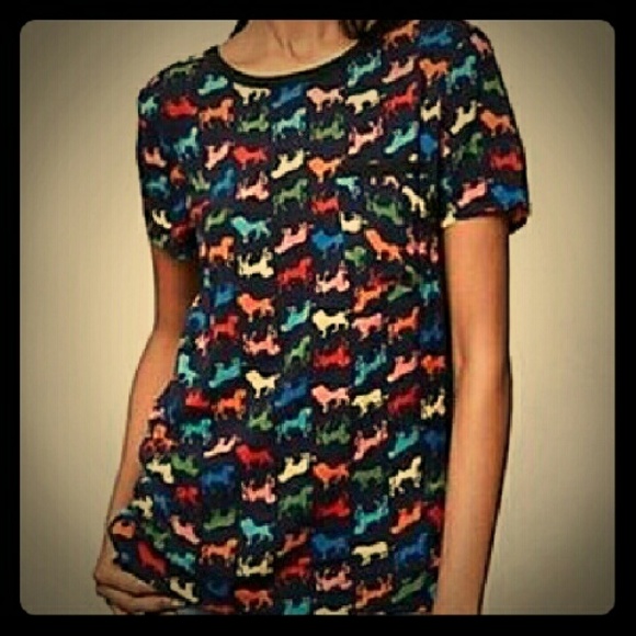 Anthropologist Maeve Animal Print Shirt