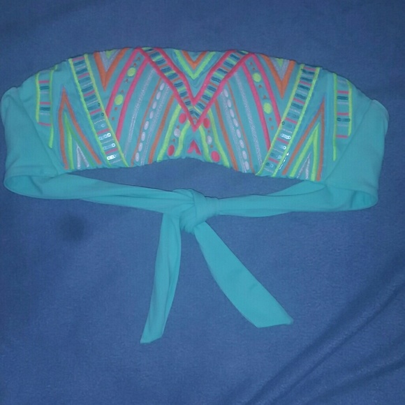 Aqua blue Victoria's Secret bikini top