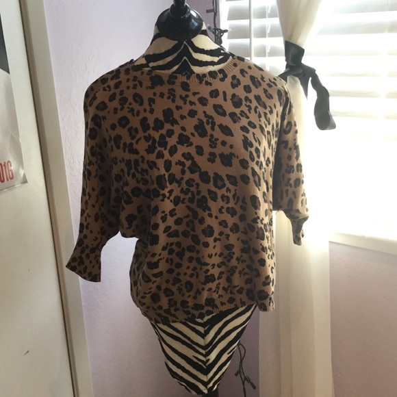 Cheetah print sweater