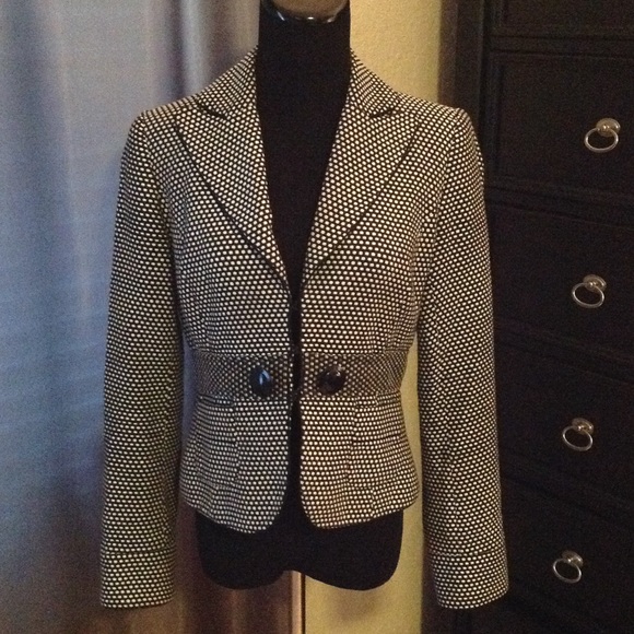 WHBM polka dot blazer jacket - Picture 2 of 3