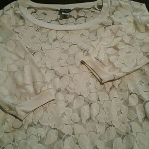 Floral see through shirt