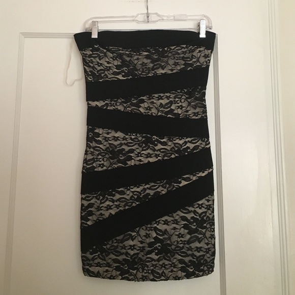Lace and black dress