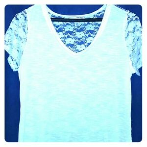 White lace t-shirt
