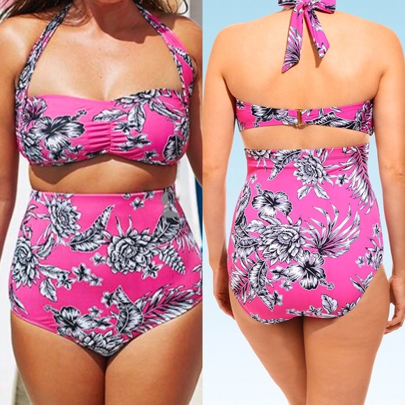 🚨Sale🚨Petals High Waisted Bikini