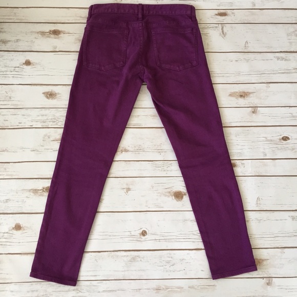 Gorgeous J Crew Toothpick skinny jeans purple - Picture 4 of 4