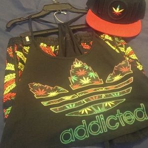 Short set and hat
