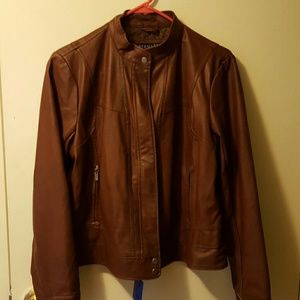 BERNARDO Brown leather jacket