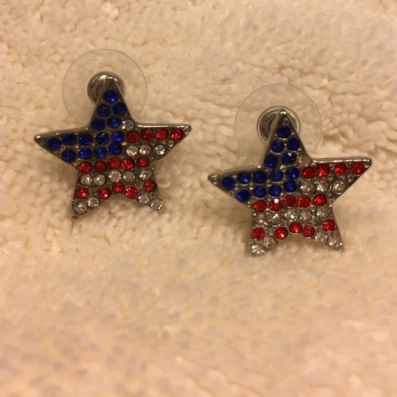 🎉 4th of July star spangled banner earrings ⭐️