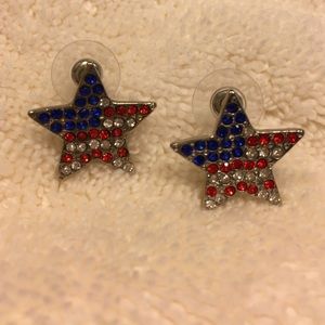 🎉 4th of July star spangled banner earrings ⭐️