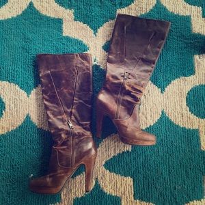 Jessica Simpson Distressed Leather Boots