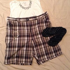 Plaid Bermuda Shorts