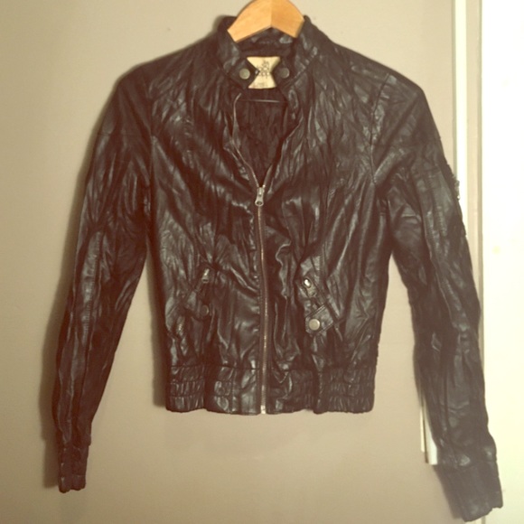 XS | Black Poppy Leather Jacket