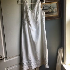 😍Boden Seville white dress sz 10L (UK 14L)
