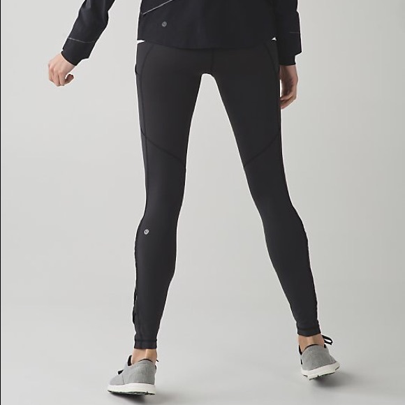ISO lulu lemon speed tight size 4 black no mesh