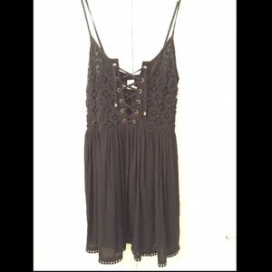 Black lace dress
