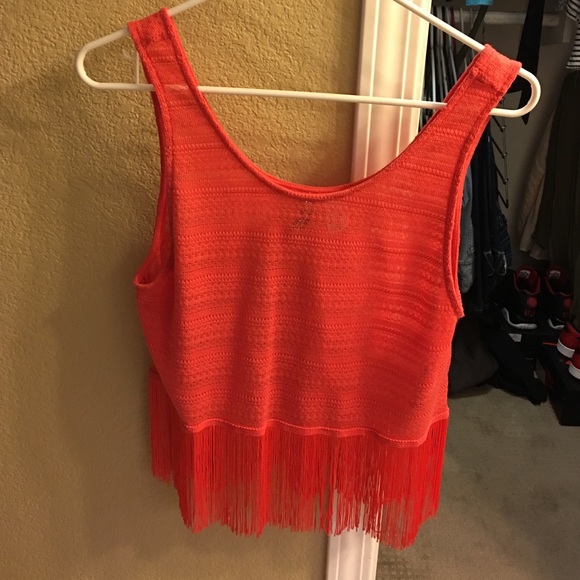 Women's fringe tank