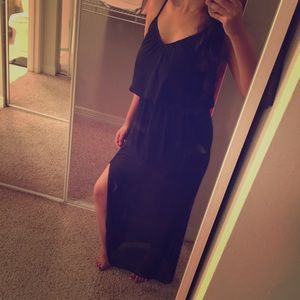 Black maxi dress