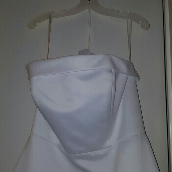 wedding dress w/midwaist straps