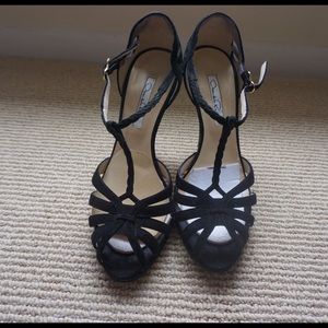 Oscar de la Renta Strappy Evening Heel