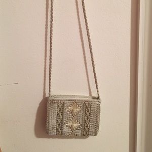 White Lace Purse
