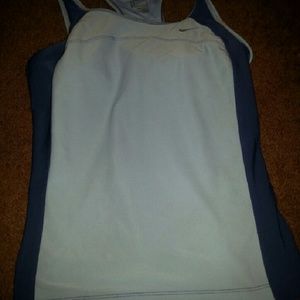 Womens nike performance tank built in bra med