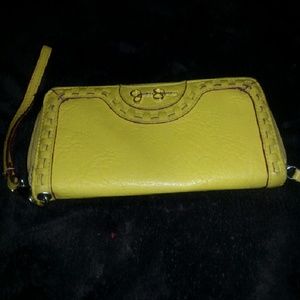 Jessica Simpson Leather Wallet yellow