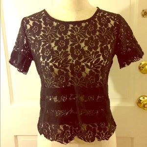 BCBGeneration lace crop top size XS
