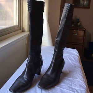Cole Haan dark brown leather boots