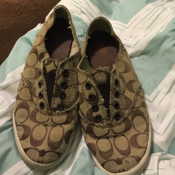 Coach slip on shoes