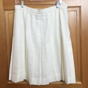 Vintage Talbots Italian Linen Pleated Skirt
