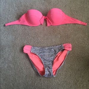 Victoria's Secret neon pink top and bottoms