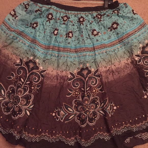 Plus size a-line skirt