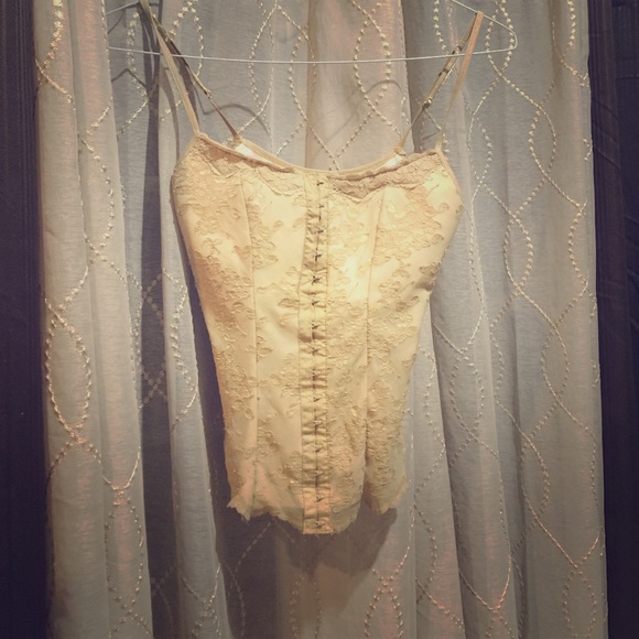A beautiful corette shirt with noodle straps