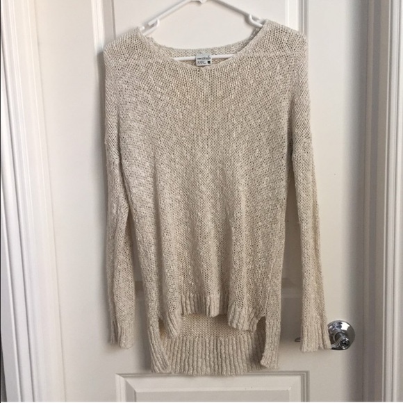 Off-white long knit sweater. - Picture 1 of 1