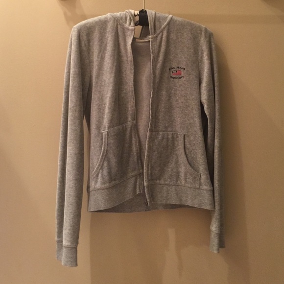Ralp Lauren Gray velour sweatshirt