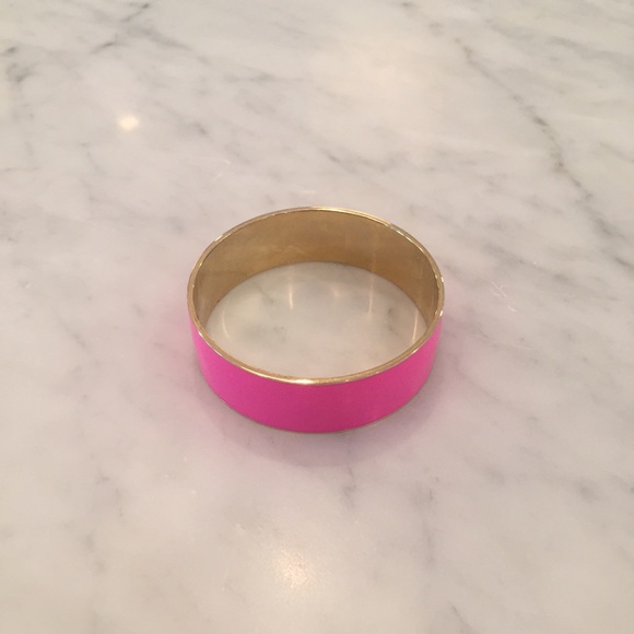 JCrew Pink Enamel Bangle