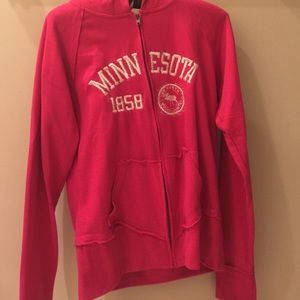 Pink sweatshirt Minnesota logo