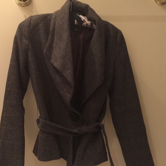 Brown wool blazer from h&m