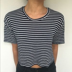 stripped loose shirt