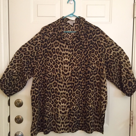 Leopard print blouse