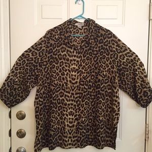 Leopard print blouse