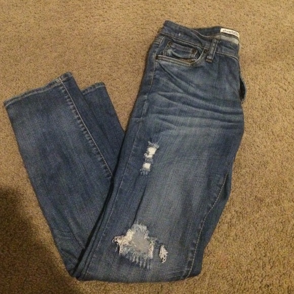 Charlotte Russe Distressed Everyday Skinny Jeans